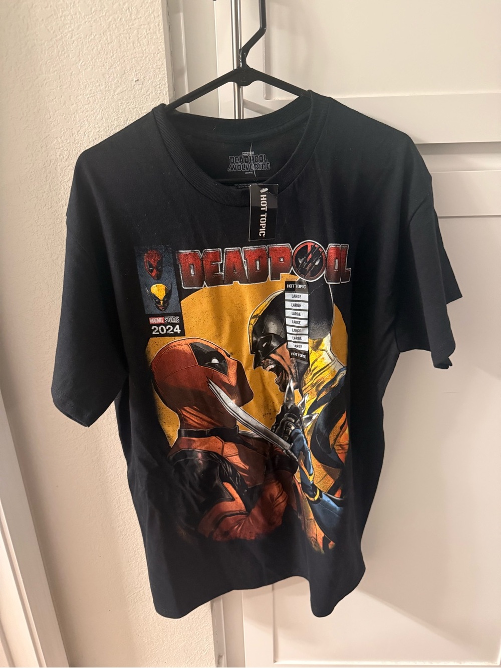 Deadpool vs Wolverine Black Graphic Tee - Hot Topic